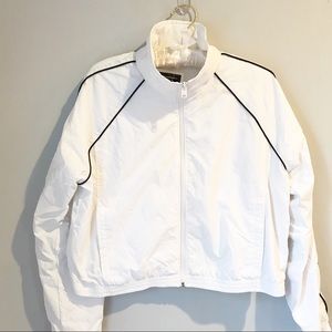Abercrombie & Fitch Crop Jacket White Size L